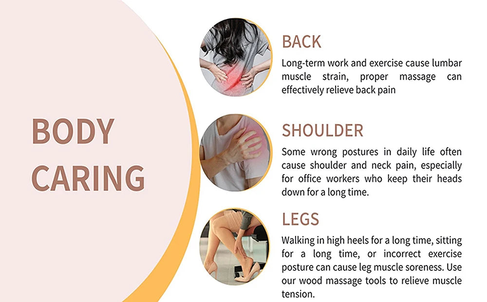Wooden Therapy Massage Tool for Body Sculpting