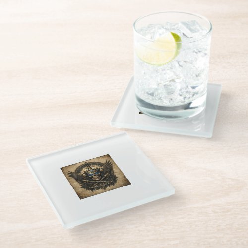 The Awakened King Sovereign Glass Coaster