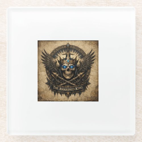 The Awakened King Sovereign Glass Coaster
