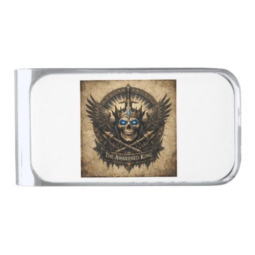 The Awakened King Sovereign Silver Finish Money Clip