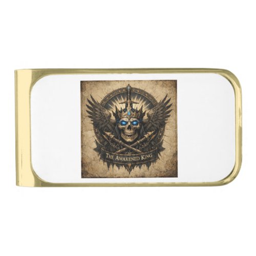 The Awakened King Sovereign Gold Finish Money Clip